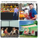 Vincreem Outdoor Canopy Half Wall Panel Set