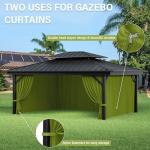 Universal Outdoor Gazebo Curtain Replacement - 4 Panels