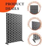 Freestanding Metal Garden Privacy Screen Divider