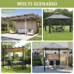Universal Outdoor Gazebo Curtain Replacement - 4 Panels