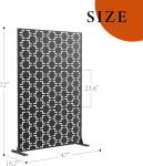 Freestanding Metal Garden Privacy Screen Divider