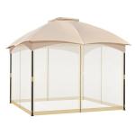 COWVIE Universal Gazebo Mosquito Netting 3m x 3m