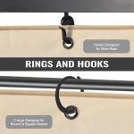 COWVIE Universal Gazebo Mosquito Netting 3m x 3m