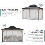 Aoodor 12x14 ft Gazebo Mosquito Netting Set