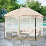 COWVIE Universal Gazebo Mosquito Netting 3m x 3m