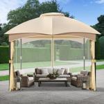 COWVIE Universal Gazebo Mosquito Netting 3m x 3m