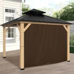10ft Gazebo Canopy Sidewall Replacement Panels, Brown