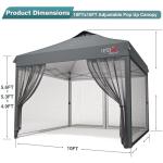 10x10 Outdoor Gazebo with Mosquito Netting