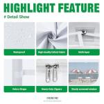 Acepic 2-Pack Curved Mesh Gazebo Panels