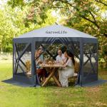 GarveeLife 10x10 Ft Pop Up Gazebo with Netting
