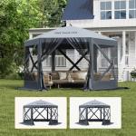 GarveeLife 10x10 Ft Pop Up Gazebo with Netting