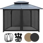 10x10 Gazebo Mesh Walls with Curtain Rings