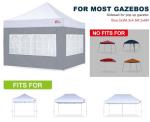 Grey Sidewall Panels for 3x3M Gazebo Tent