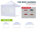 White Sidewall Panel for 3x3M Gazebo Tent