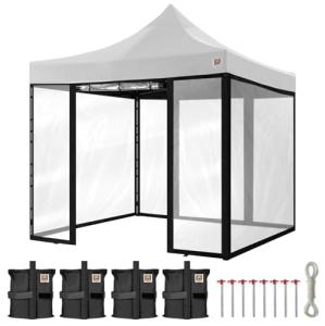 Gorilla Gazebo Pop-Up 3x3m Waterproof Canopy with Sides