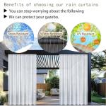 Waterproof Outdoor Gazebo Curtains for Privacy