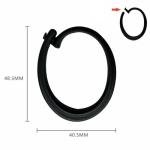 30 Pack Black Gazebo Curtain Hooks and Rings