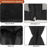 Gazebo Mosquito Netting Replacement 10x10ft Black