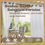 Waterproof Outdoor Gazebo Curtains for Privacy