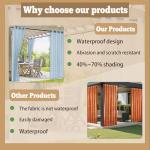 Waterproof Outdoor Gazebo Curtains for Privacy