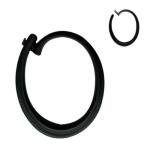 30 Pack Black Gazebo Curtain Hooks and Rings