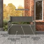 71 Gallon Waterproof Outdoor Storage Bench