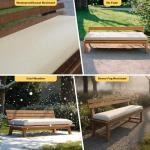 Custom Waterproof Bench Cushion for Indoor/Outdoor Use