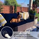 Deep Outdoor Patio Cushion Covers Set of 4