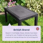 Durable Outdoor Plastic Rattan Coffee Table