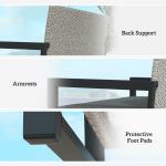 Outsunny Rattan Garden Storage Bench with Inner Bag