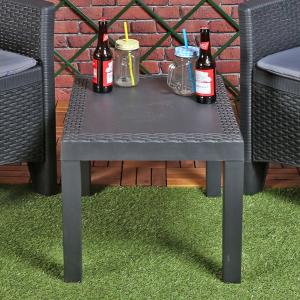 Woven Plastic Outdoor Coffee Snack Table