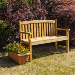 Woodside Outdoor Wooden Two-Seater Garden Bench