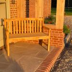 Woodside Outdoor Wooden Two-Seater Garden Bench