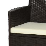 Outsunny Outdoor Rattan Armchair Dining Chair Set