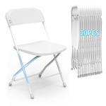 Set of 20 Foldable Waterproof Metal Frame Chairs