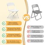 Set of 20 Foldable Waterproof Metal Frame Chairs