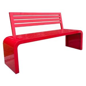 Galvanized Outdoor Bench for 2-3 People