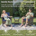 Belord Outdoor Rocking Chair with Cushions