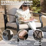 4-Piece Outdoor Metal Patio Furniture Set