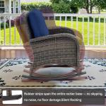 Belord Outdoor Rocking Chair with Cushions