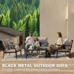 4-Piece Outdoor Metal Patio Furniture Set