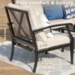 4-Piece Outdoor Metal Patio Furniture Set