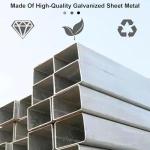 Galvanized Outdoor Bench for 2-3 People