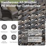 Belord Outdoor Rocking Chair with Cushions