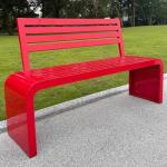 Galvanized Outdoor Bench for 2-3 People