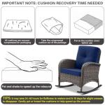 Belord Outdoor Rocking Chair with Cushions