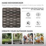 Joyside 3 Piece Wicker Patio Set with Rockers