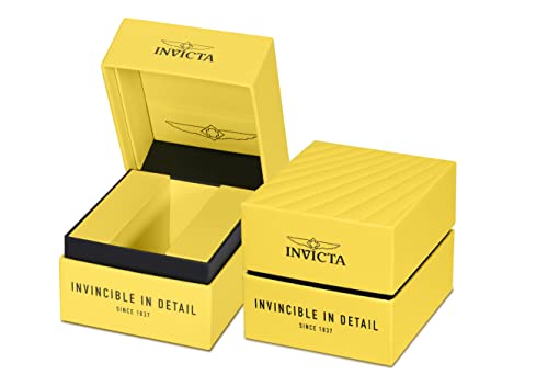 Invicta Men's Black Leather Chronograph Dress Watch