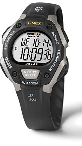 Timex Ironman Classic 30 Watch, Gray/Black/Orange Accent
