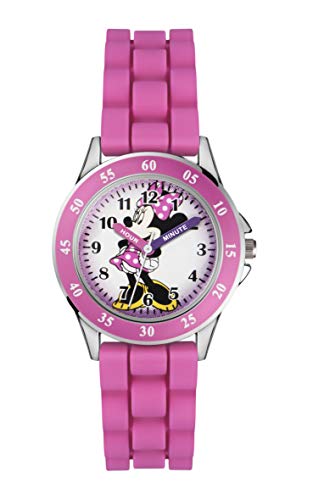 Minnie Mouse Pink Analog Time-Teacher Watch